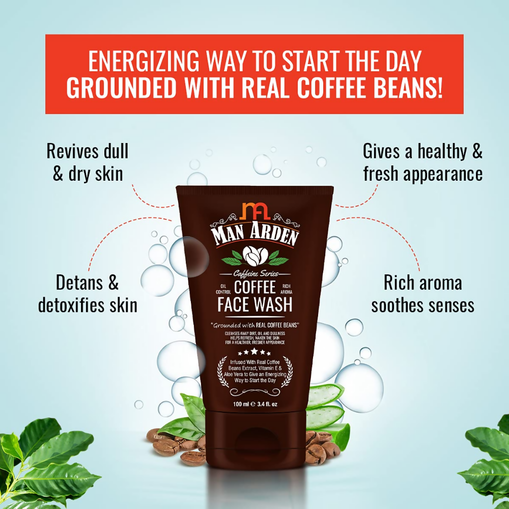 Man Arden Coffee Face Wash - No Parabens, Sulphate, Silicones