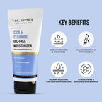Dr. Sheth's Cica & Ceramide Oil-Free Moisturizer Deeply Hydrates & Nourishes, For Normal to Dry Skin