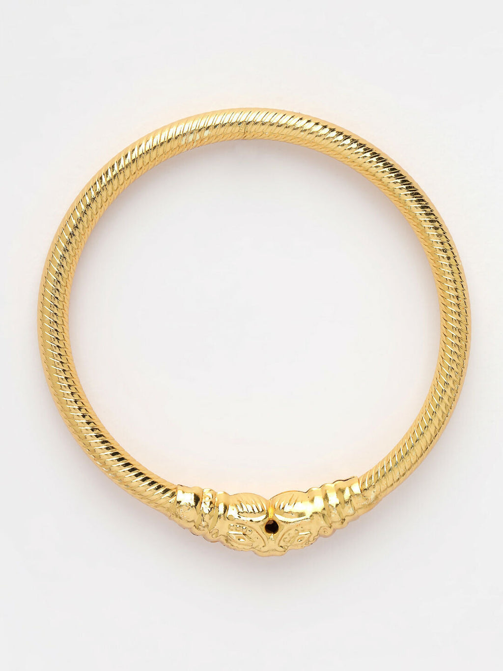NVR Women's Set of 2 Gold-Plated Handcrafted Traditional Bangles - Distacart