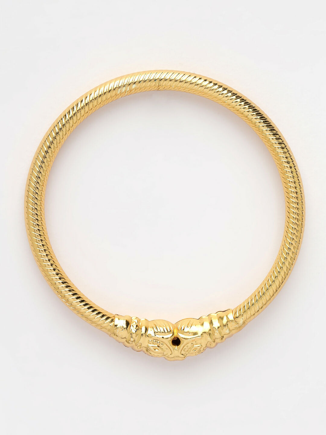 NVR Women's Set of 2 Gold-Plated Handcrafted Traditional Bangles - Distacart