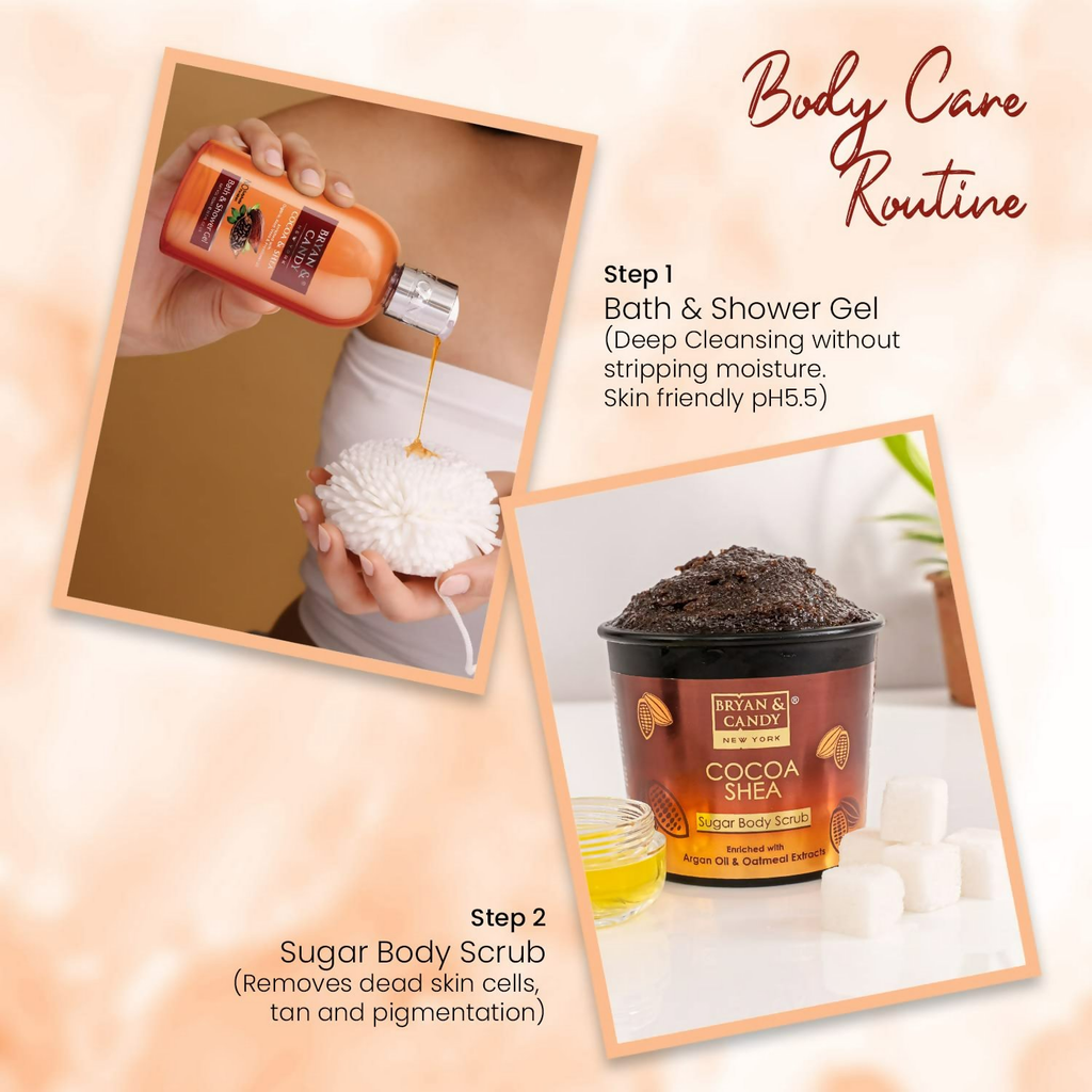 Bryan & Candy Cocoa Shea Bath Tub Collection Gift Set Kit