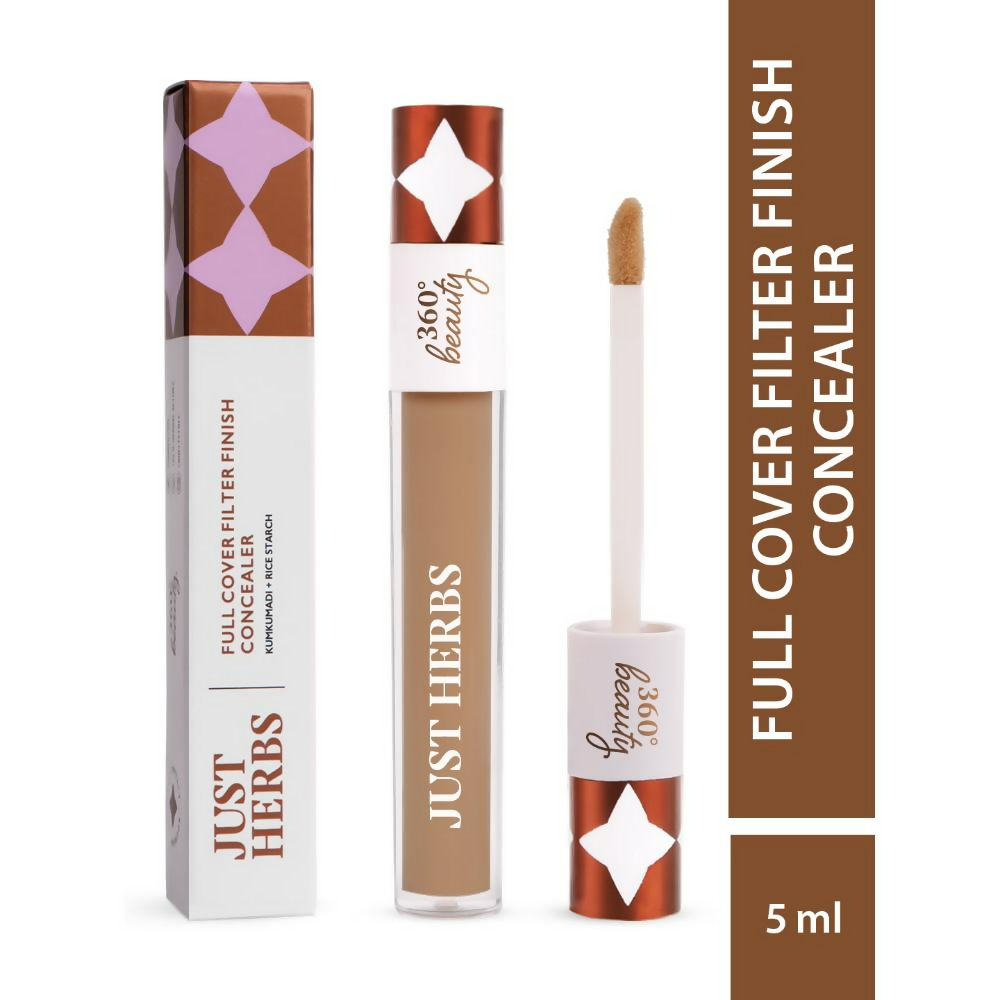 Just Herbs Full Cover Natural Filter Finish Concealer - Almond