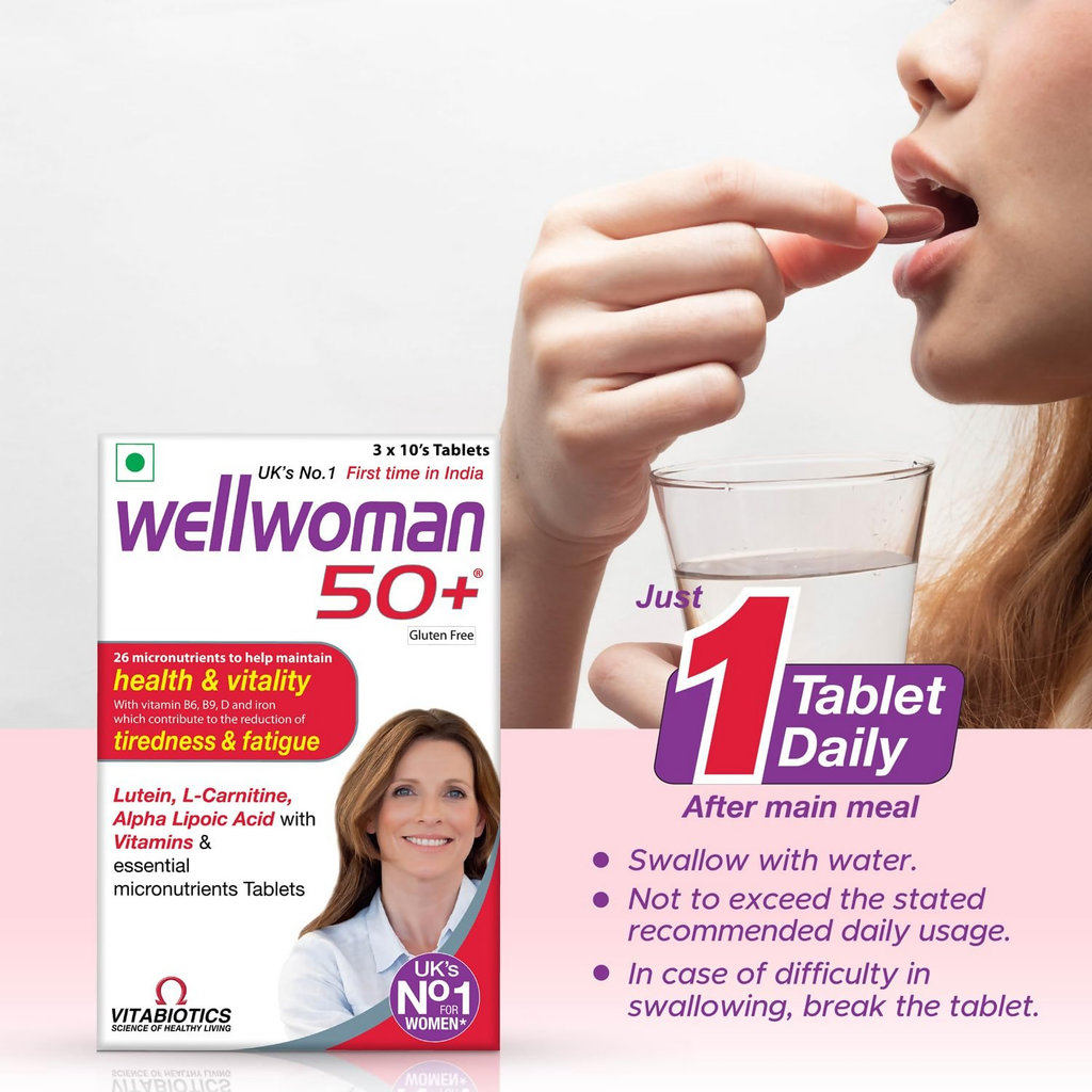 Wellwoman 50+ multivitamins For Women Over Age 50 years Tablets