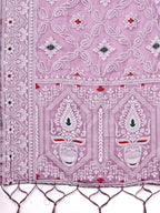Shree Shyam Fashion Pankhuri Purple Linen Cotton Saree