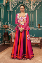 AI Fashion Multi Color Viscose Rayon Designer Navratri Lehenga Choli Collection