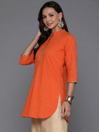 Ahalyaa Women's Traditional Wear Tunic - Orange