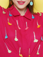 Women Republic Pink Rayon Indoester Set - Distacart