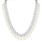 Zircon & Pearl Neckpiece- Ruby Raang