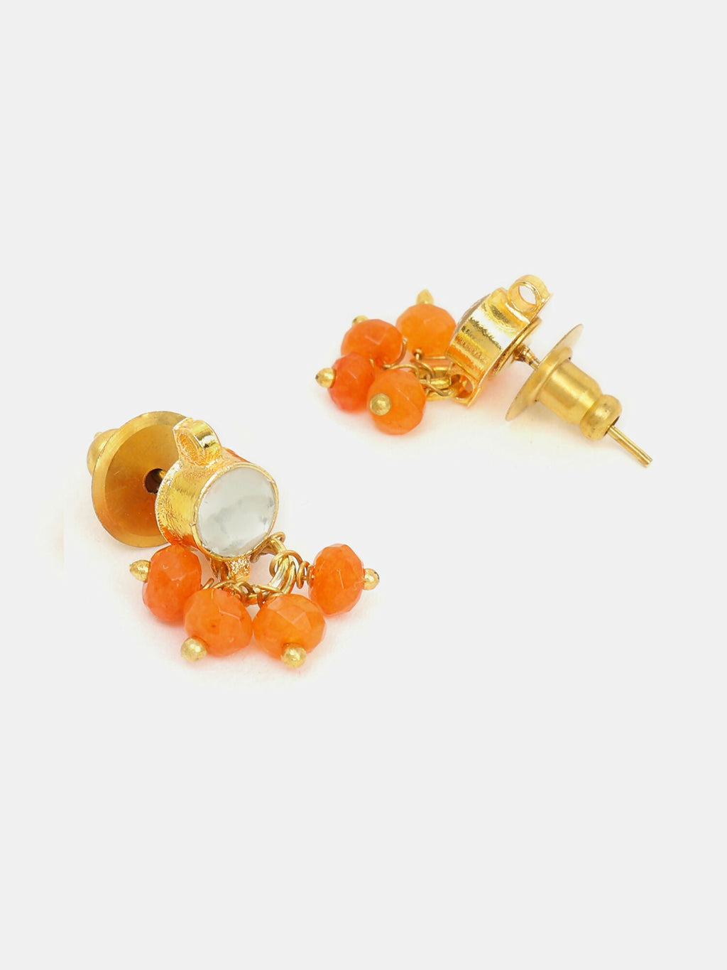 Ruby Raang Kesar Phool Earrings - Distacart