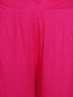 Women Republic Blue And Pink Assyemtrical Kurta Set - Distacart