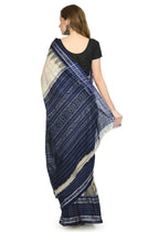 Vamika Sambalpuri Ikat Cotton Scot Dali Tasrite & Blue Saree