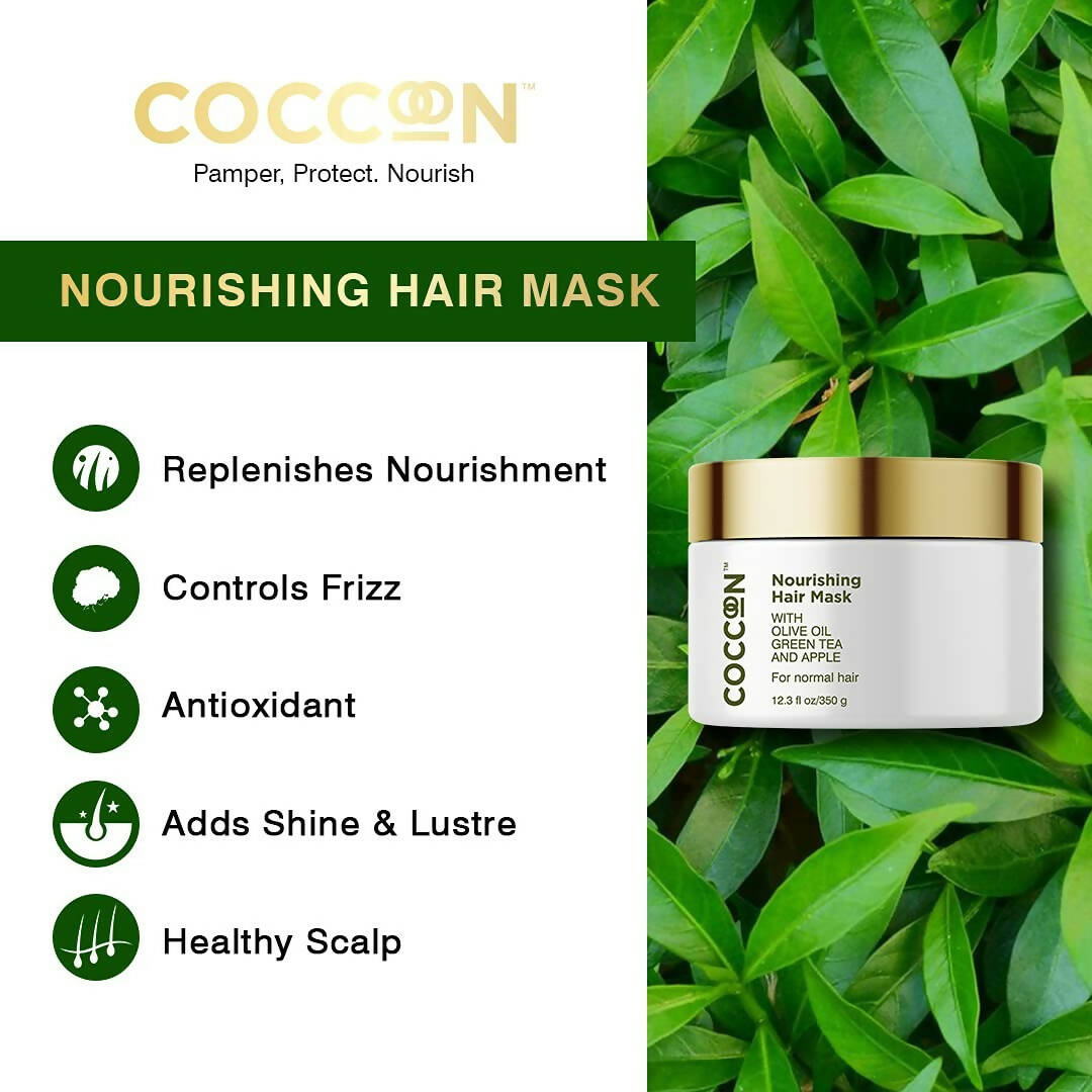 Coccoon Nourishing Hair Mask With Olive Oil, Green Tea & Green Apple