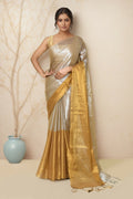 Joban Fashion Light Beige Tissue Saree - Distacart