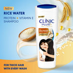 Clinic Plus With Rice Water Protein + Vitamin-E Strong & Thick Shampoo - Distacart