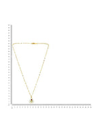 Antique Finish White Crystal Necklace - Ruby Raang