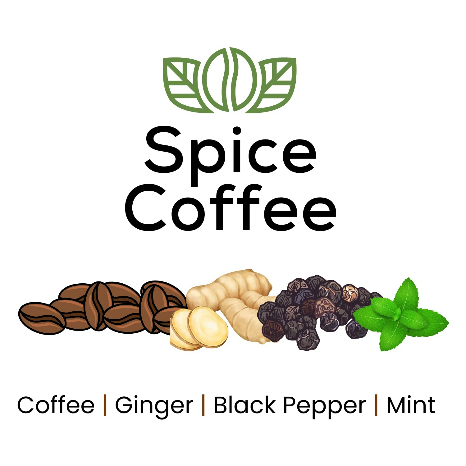 Satvi Wellness Chukkukappi With Mint Spice Coffee With Ginger,Black Pepper In Biodegradable Tea Bags