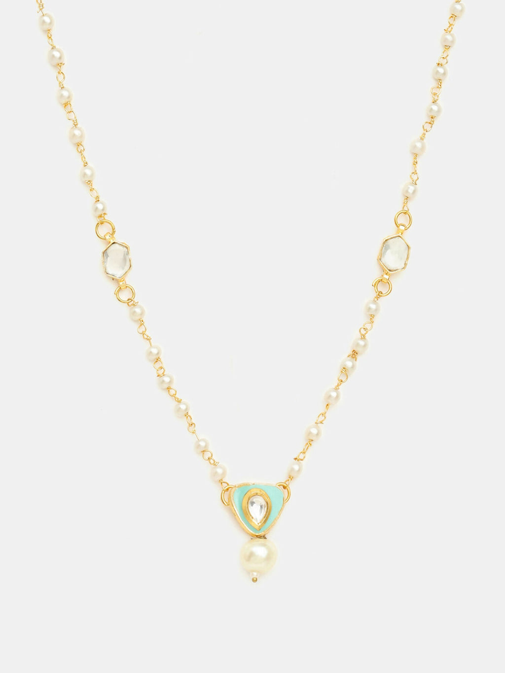 Ruby Raang Sheesh Mahal Necklace
