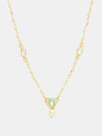 Ruby Raang Sheesh Mahal Necklace