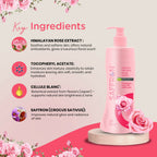 VI-JOHN Saffron Natural Fairness Body Lotion Himalayan Rose with Lactic Acid Deep Nourishment for Soft & Radiant Skin For All Skin Types
