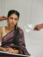 Nuyug 22 K Gold-Plated Elegant Kundan Studded & Pearl Beaded Crescent Shaped Kanauti Earrings - Distacart