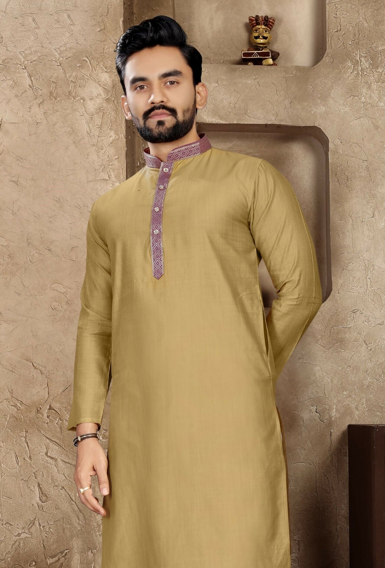 Anaita Chiku Linen Silk Straight Kurta