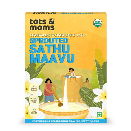 Tots and Moms Organic Sprouted Sathu Mavu Porridge Mix