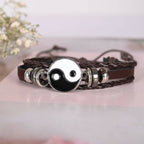 NVR Men Leather Wraparound Bracelet - Distacart