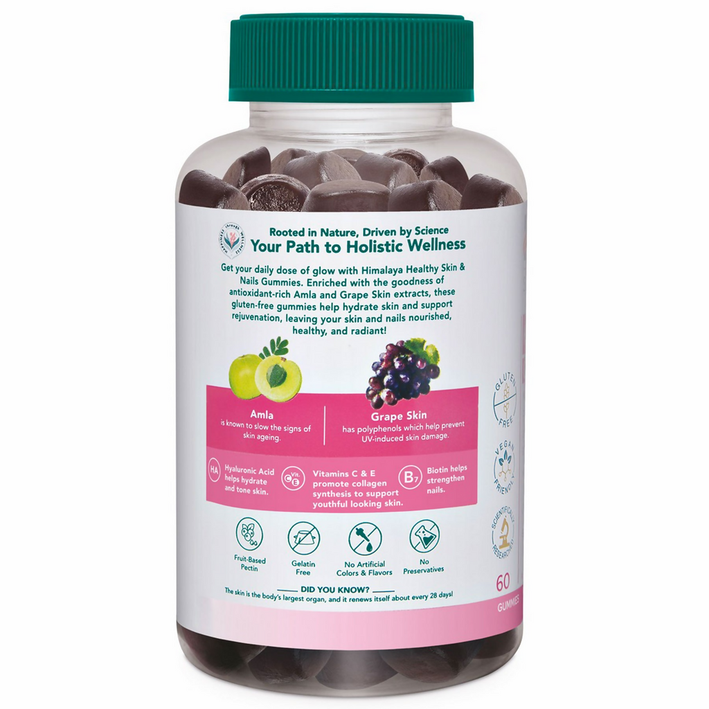 Himalaya Herbals Healthy Skin & Nail Gummies - Distacart