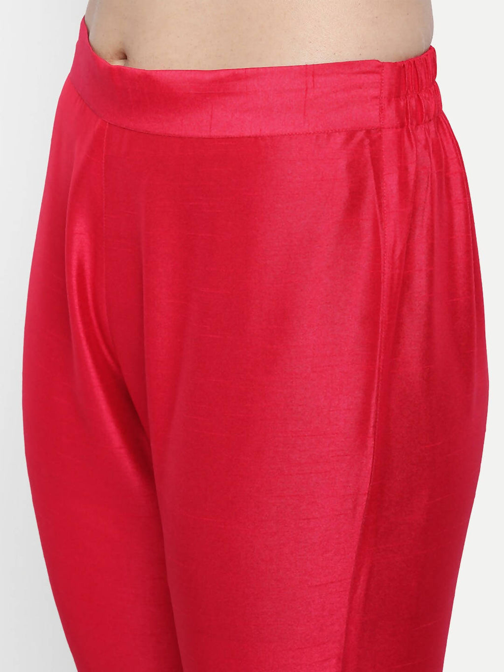 Janasya Pink Kurti with Trousers & Dupatta - Distacart