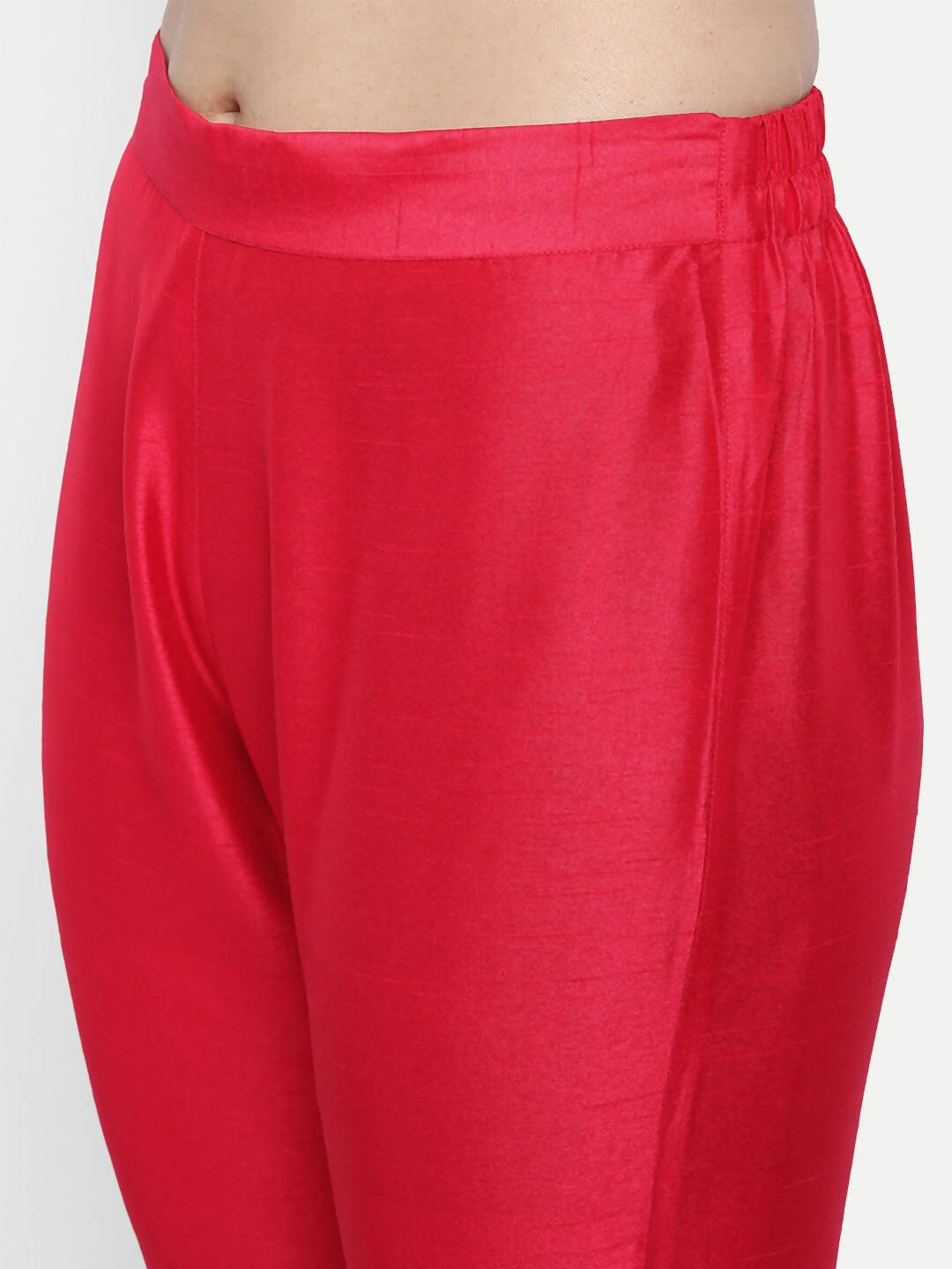 Janasya Pink Kurti with Trousers & Dupatta - Distacart