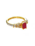 Diamond and Ruby Ring- Ruby Raang