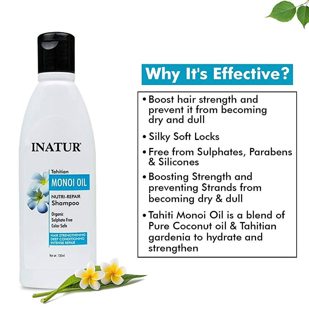 Inatur Tahitian Monoi Oil Nutri-Repair Shampoo