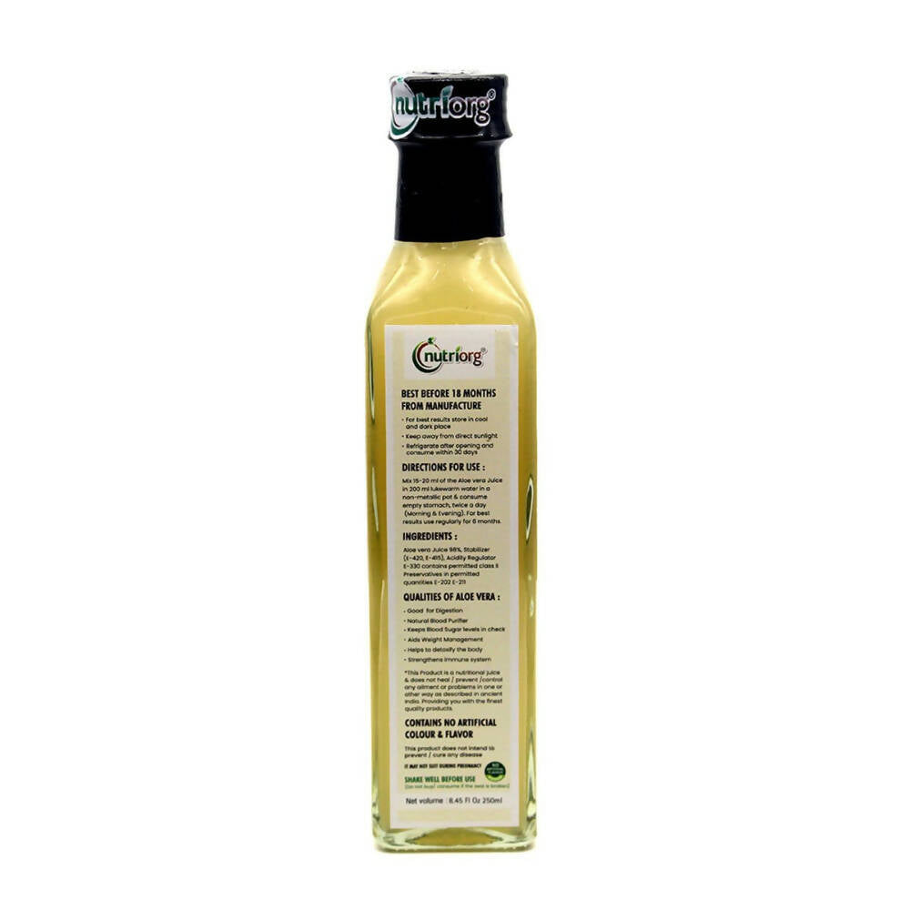 Nutriorg Aloe Vera Juice - Distacart