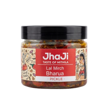 Jhaji Store Lal Mirch Bharua Achar (Stuffed Red Chilli Pickle)