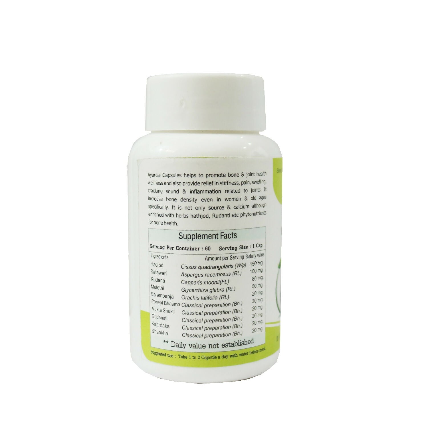 Dr.Bhargav’s Ayurcal Capsules For Natural Calcium Strengthens Bone