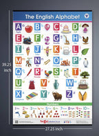 Jumbo English Alphabet and Numbers Chart for Kids