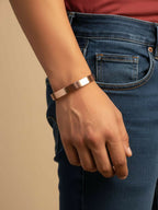 NVR Men's Rose Gold Kada Bracelet - Distacart
