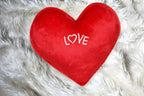 Oscar Home Soft Love Heart Shape Soft Cushion Pillow Toy (Red Color)