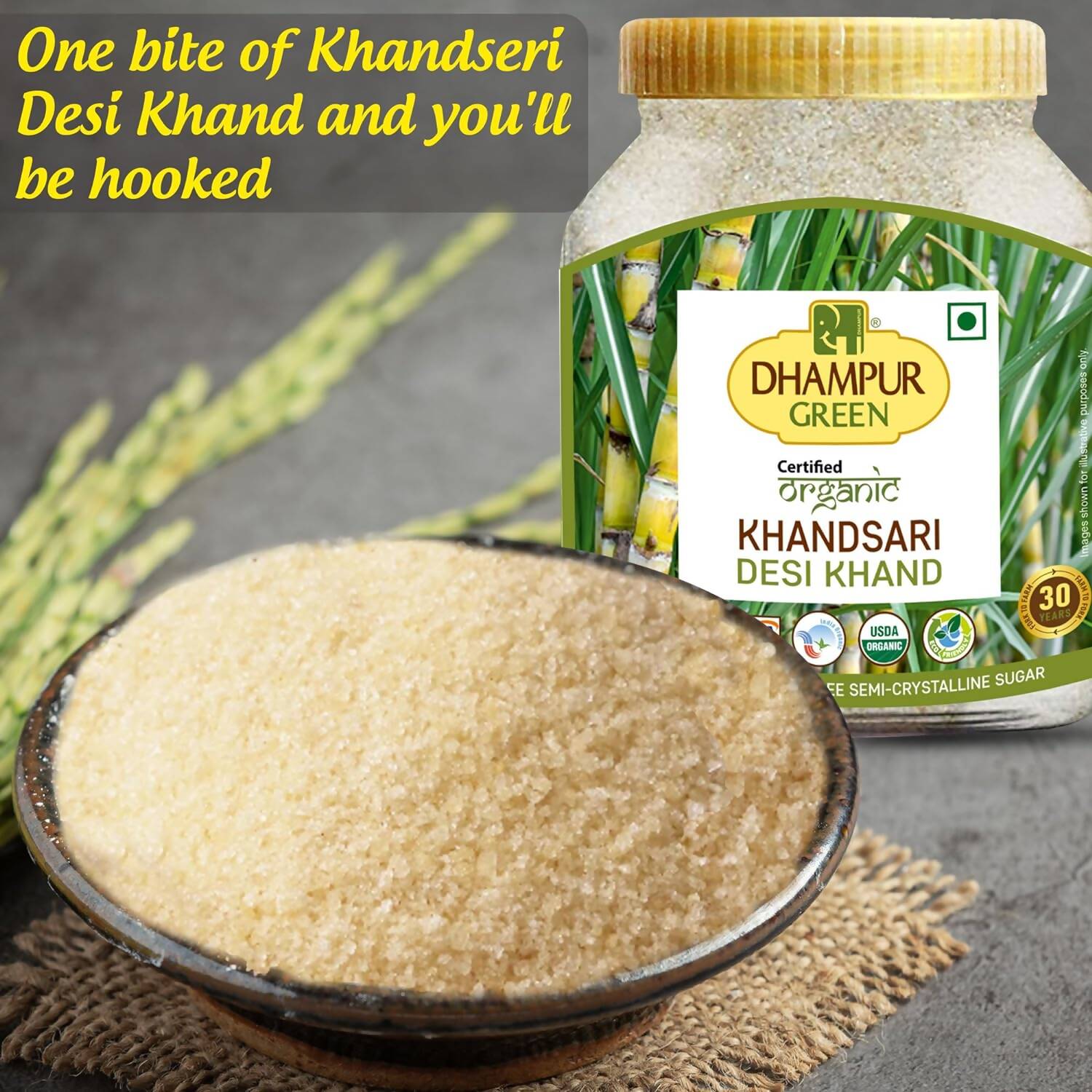 Dhampur Green Desi Khand Khandsari Sugar - Distacart