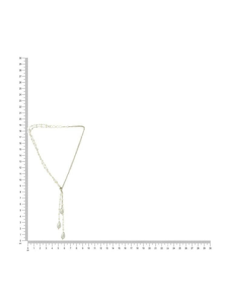 Beaded one sided motif necklace - Ruby Raang