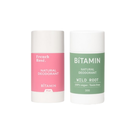 Bitamin Natural Deodorant French Rose, Wild Roo Roll On