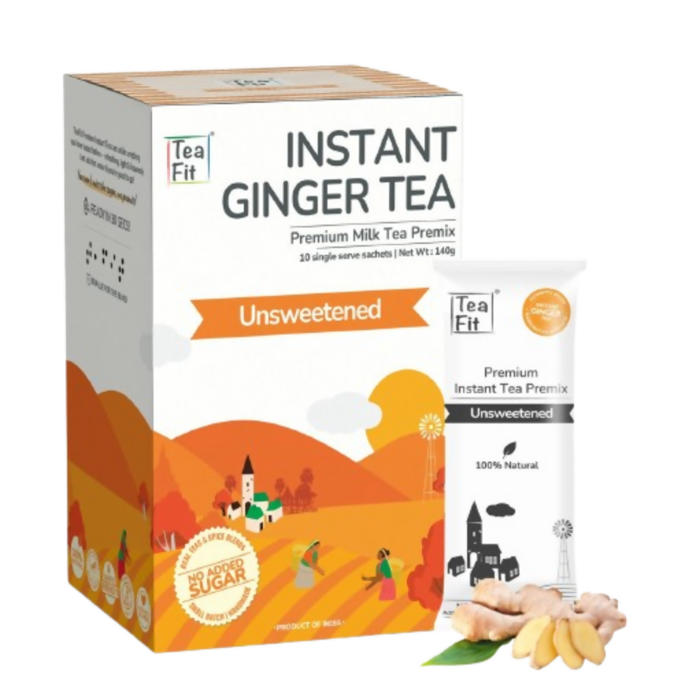 TeaFit Premium Zero Sugar Instant Tea Premix - Masala & Ginger - Distacart