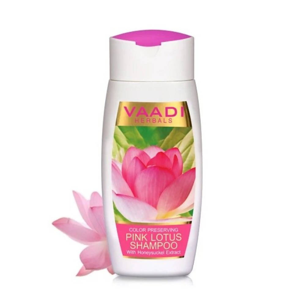 Vaadi Herbals Pink Lotus Shampoo With Honeysuckle Extract - Distacart