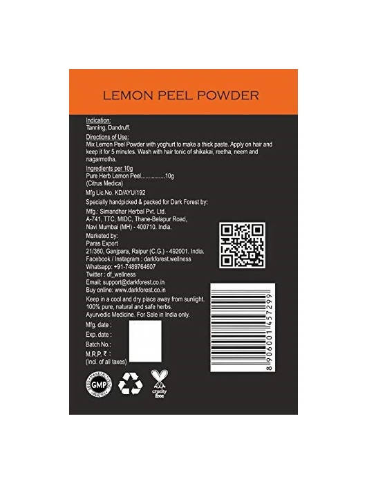 Dark Forest Lemon Peel Powder