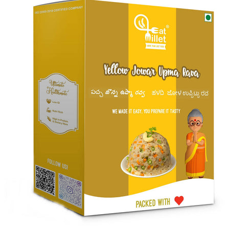 Eat Millet Yellow Jowar Upma Rava