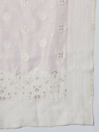 Myshka Women Pink Embroidered Kurta & Trousers With Dupatta - Distacart