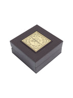 Golden Peacock Black 24 Ct Gold Polished Radha Krishna Wooden Prayer Box