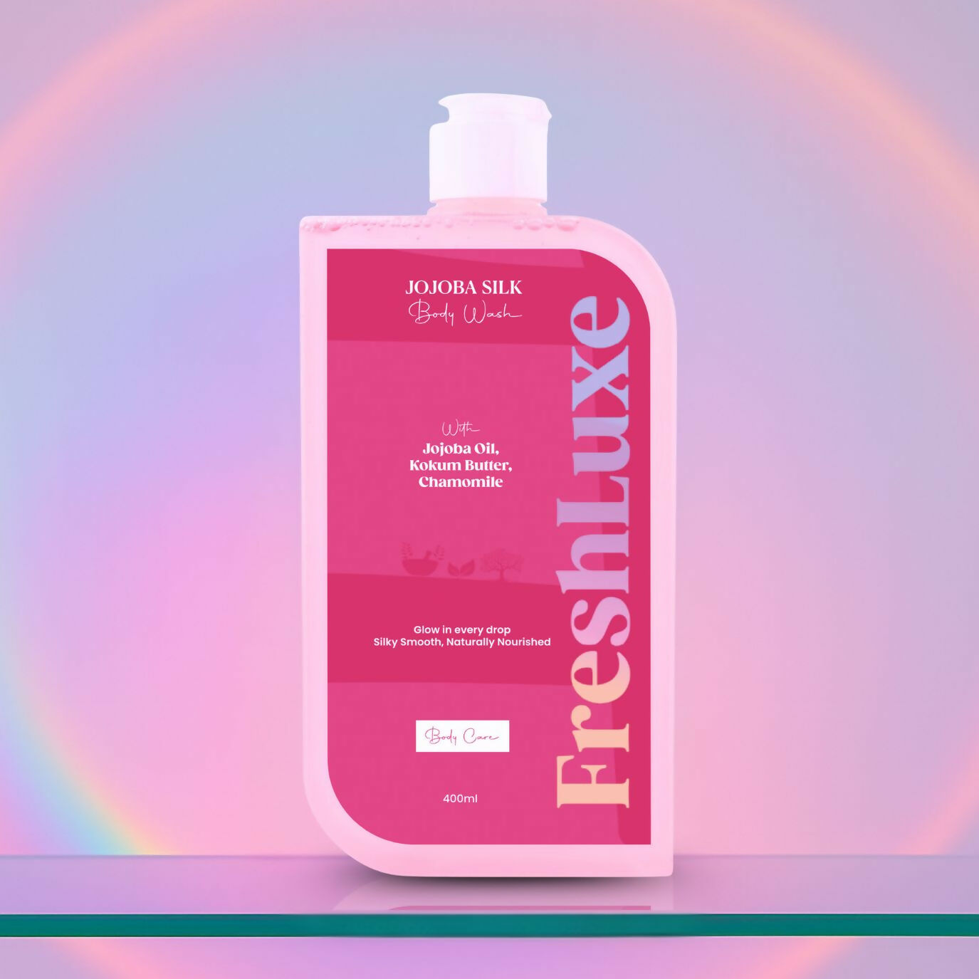 FreshLuxe Silk Bodywash Exfoliating & Hyderation Jojoba, Camomile & Ylang Ylang