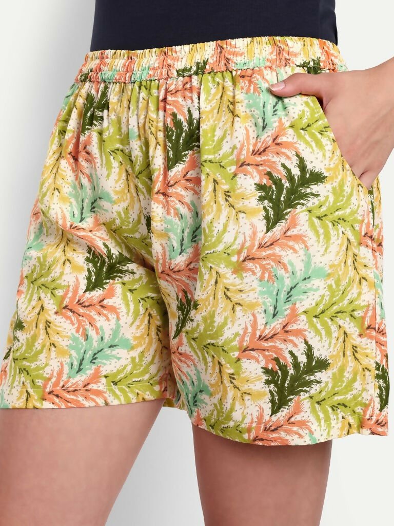 Alvano Printed Light Green Boxer Shorts
