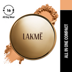 Lakme Powerplay Priming Powder Foundation, 3-In-1, Lasting Matte - Natural Light